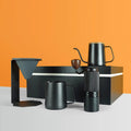RTS Ama Hot Sale Coffee Maker Set Gift Outdoor Travel Manual Grinder Coffee Drip Pot Kettle Pour Over Coffee Set With Box