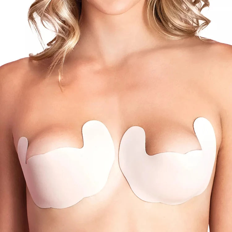 Disposable Lace Satin Push up Nipple Cover Womens Polyamide Ultimate Lift Bra