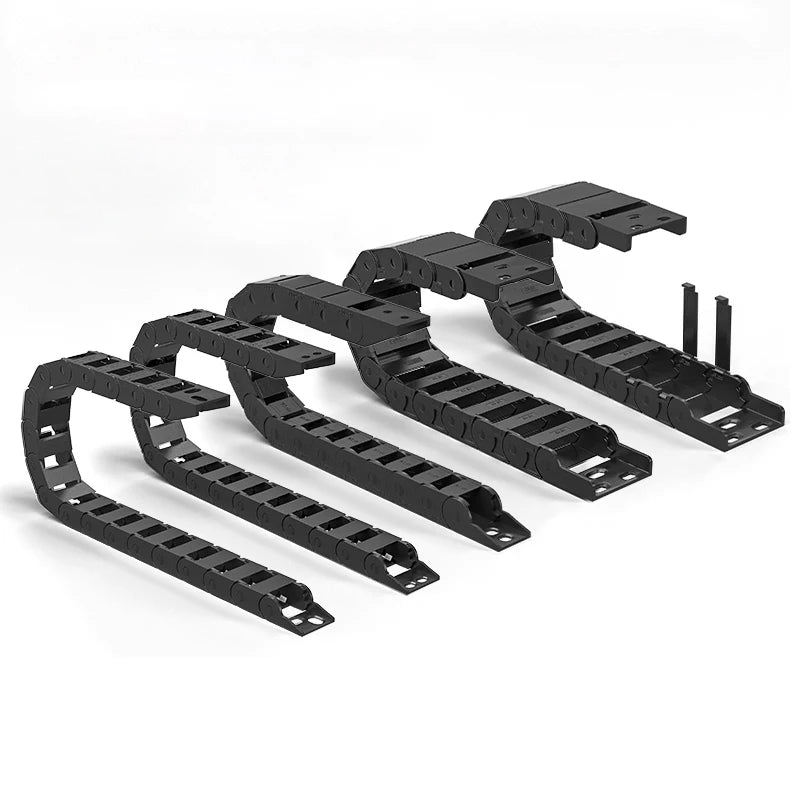 PA66 Nylon Cable Drag Chain for CNC Machine 3D Printer Robotics Flexible Carrier Open Type Towline Custom Length