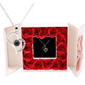 Fashion Personalized Photo I Love You Necklace Heart Projection Necklace with 100 Languages Custom Birthday Gifts for Women