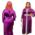 High Quality Rayon African Traditional Dresses for Women Good Quality Rhinestone Kaftan Clothing From Africa