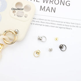 DIY Screw Hardware for Phone Case Accessories Manufacturer Wholesale Silver Gold Black Phone Strap Metal Screw for Phone Chains