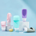 BPA Free 38ml/60ml/90ml Portable Leak-Proof Shampoo Silicone Toiletry Bottle Mini Travel Squeezable Bathroom Sets for Travel