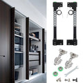 Push to Open Runners Drawer Slide TV Stable and Silent Cold Rolled Steel Concealed Pocket Door Sliding for Furniture Cabinet