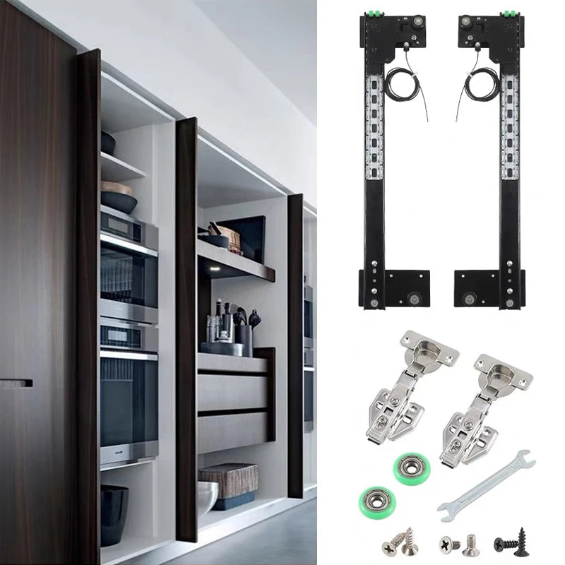 Push to Open Runners Drawer Slide TV Stable and Silent Cold Rolled Steel Concealed Pocket Door Sliding for Furniture Cabinet