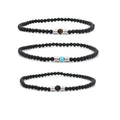 Handmade Stainless Steel & Natural Stone Tiger Eye Beaded Bracelet Unisex Trendy Stretch Elastic Daily Wear Wholesale Jewelry