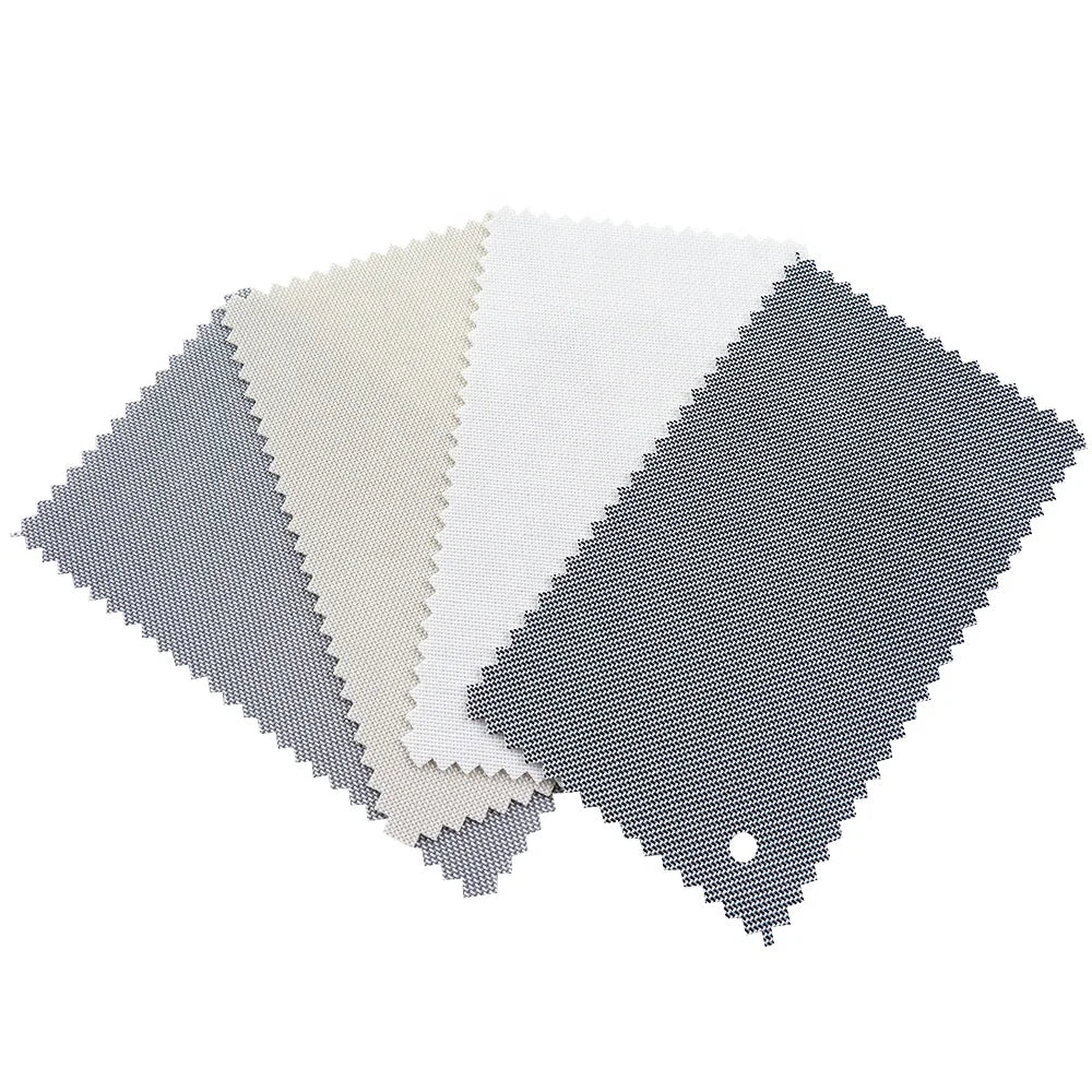 Modern New Design PVC Fabric Waterproof and Ultraviolet-proof Fiberglass Window Roll Solar Screen Material Sunscreen Fabric