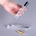Wholesale 10ml Mini Travel Rectangle Square Glass Perfume Bottle Empty Refillable with Pump Sprayer for Fine Mist Spray