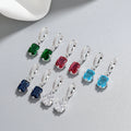 Stylish Sterling Silver Drop Earrings Wholesale With Zircon Accents Silver Jewelry Earrings Fashion
