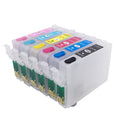 T0981-T0986 Empty Inkjet Refillable Ink Cartridge With Reset Chip for Epson Artisan 600 700 800 710 810 725 835 837 730 CISS