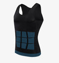New Men's Sports Tummy Control Body Shaper Knitted Spandex Sauna Vest Breathable Protective Shapewear