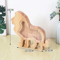 Eco Friendly Animal Wooden Kids Lion Dog Hello Kitty Customizable Logo & Size Jeeves Brand Piggy Bank Money Box