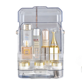 Modern Design Desktop Exquisite Luxurious Cosmetic Storage Box Organizer with Mirror