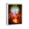 Alice's Adventures Wonderland 3D Shadow Box LED Night Light Papercut Light Boxes Decorative Mood Light for Kids and Adults