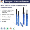 Blue Light Heavy-duty Bolt Socket Manual Installation Tool with Pin Hand Nut Insert Tool