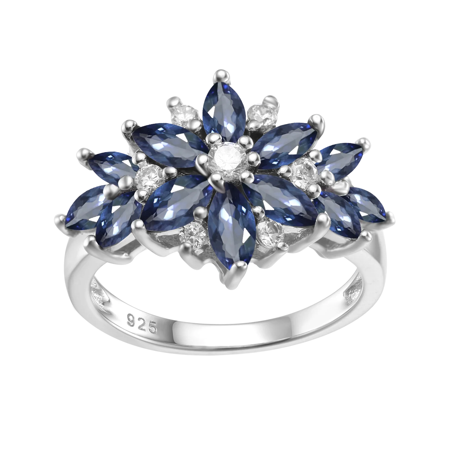 A3732 Abiding New Design Classic Natural Mystic Quartz 925 Sterling Silver Engagement Wedding Ring for Women