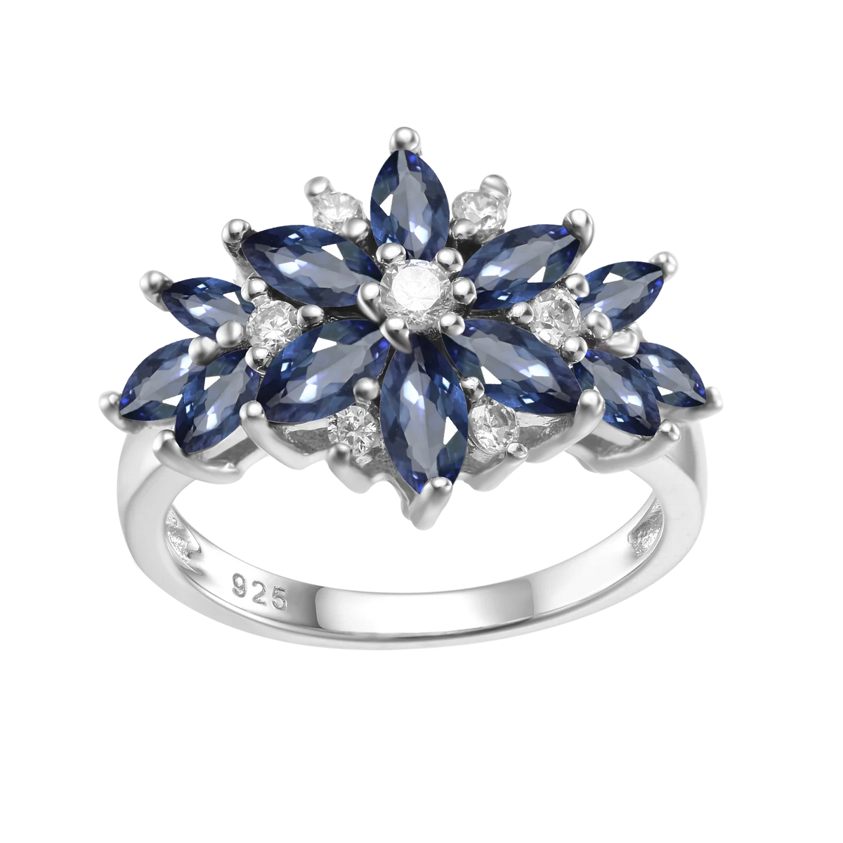 A3732 Abiding New Design Classic Natural Mystic Quartz 925 Sterling Silver Engagement Wedding Ring for Women