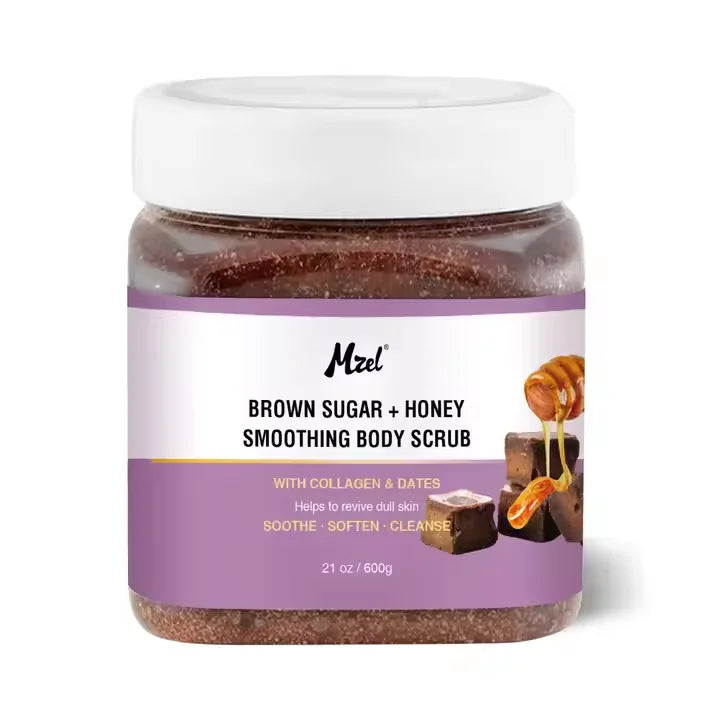 Private Label Natural Honey Brown Sugar Body Scrub Moisturizing and Exfoliating Hand Foot Scrub