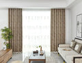 Wholesale Flower Bird Jacquard Grommet Full Shading High-grade Light Luxury Window Curtains Living Room Bedroom French Window UV