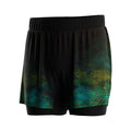 6" Inseam Men's 2 in 1 Gym Shorts Side Split Breathable Soft Inner Liner Anti- Shock Design for Sprinting and Agility Drills