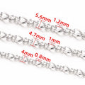 18K PVD Gold Plated Single Chain Necklace Fashion Jewelry Findings & Components Waterproof Stainless Steel