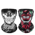 ROCKBROS Ice Silk Sunscreen Full Face Mask Skull Cap Printed Bike Biker Biker Biker Scarf Summer Windproof for Men and Women