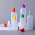 Wholesale Translucent PE Plastic Eye Dropper Bottles 10ml 20ml Capacity with Childproof Cap for Wigs Blush Pigment Ink Lampblack