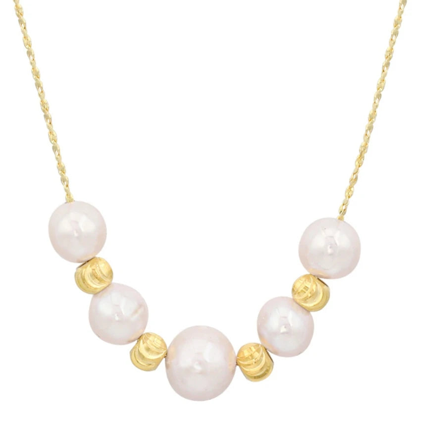 Wholesale Round Balls Baroque Pearls Necklace Freshwater 925 Sterling Silver Real Pearl Necklace Natural Pearl  Jewelry