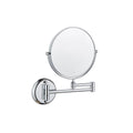 Modern Hotel Bathroom Brass 6inch Retractable Arm Foldable 3x Times Double-sided Lighted Vanity Shower Magnifying Makeup Mirror