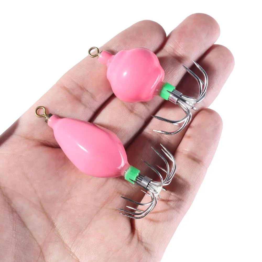 Umbrella Fishing Hook Squid Octopus Fish Jig Hook Factory Directly Sales Customized Size Stainless for Saltwater Freshwater