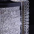 Minimalism S925 Sterling Silver Figaro Chain for Necklace Jewelry Making Accessories Supplies