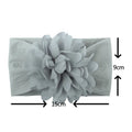 Flower Baby Headband Nylon Children's Hair Accessories Soft Round Ball Nylon Stockings Wide Hair Band Headscarf