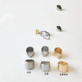 Stainless Steel Embossed Melon Seed Snap Clasps Claw Bail Clasp Pinch Clip Connectors for 9mm Chain Jewelry Findings Components
