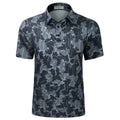 Custom Logo Men's Camo Golf Shirts Anti UV Protection UPF 50+ Moisture Wicking Short Sleeve Quick Dry Golf Polo T Shirt MegaBDM