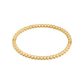 Latest 18K Gold Plated Stainless Steel Jewelry Gold Color Steel Ball Bangle for Women Accessories Cuff Bracelet B232334