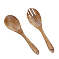 Guansen Wooden Salad Fork Camping Stocked Acacia Wood Salad Serving Spoon Fork Set