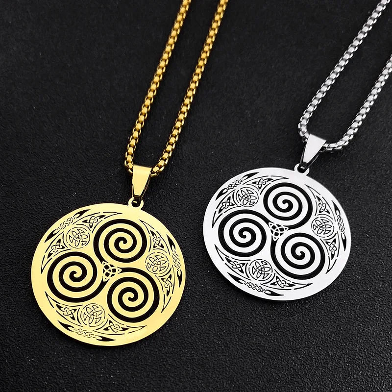 New European and American New Stainless Steel Necklace Men's Pendant Box Chain Necklace Jewelry Wholesale
