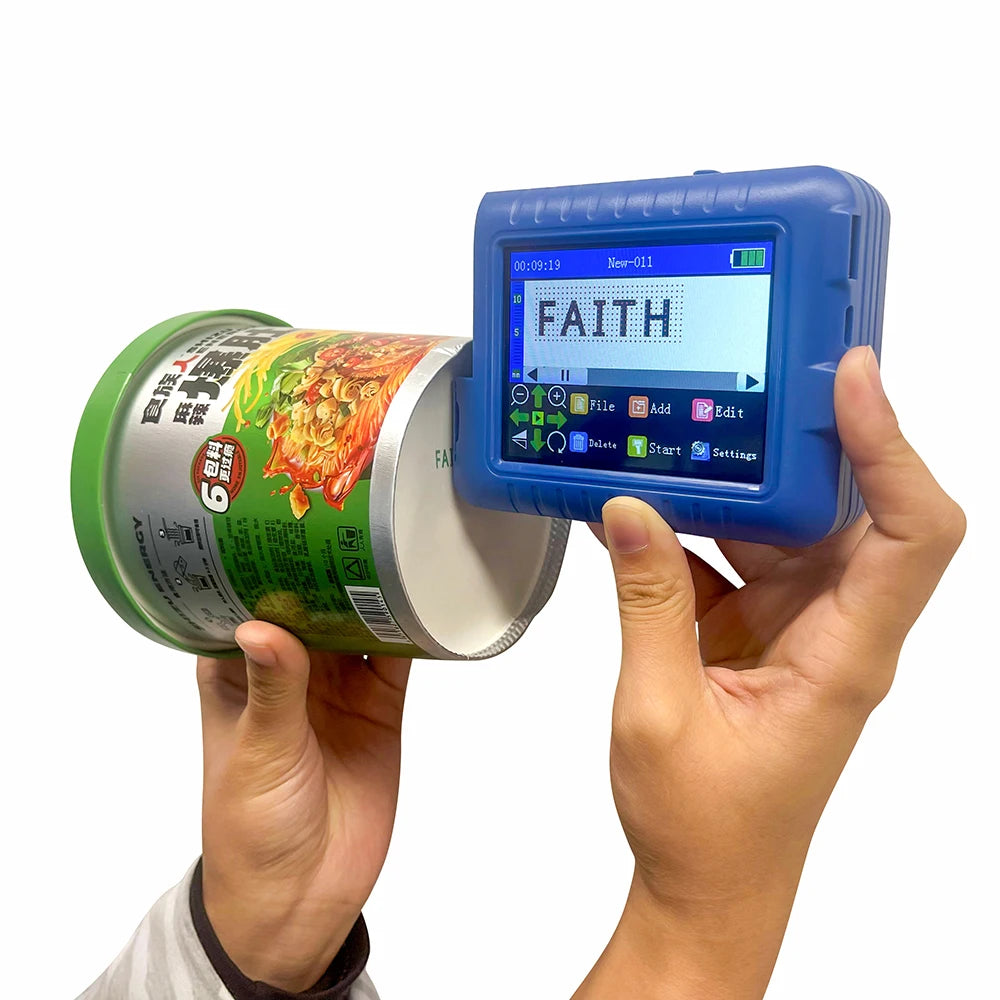 Faith TIJ Handheld Portable Mini Inkjet Printer Small Date Printing Handy Inkjet for Metal Carton Cloth