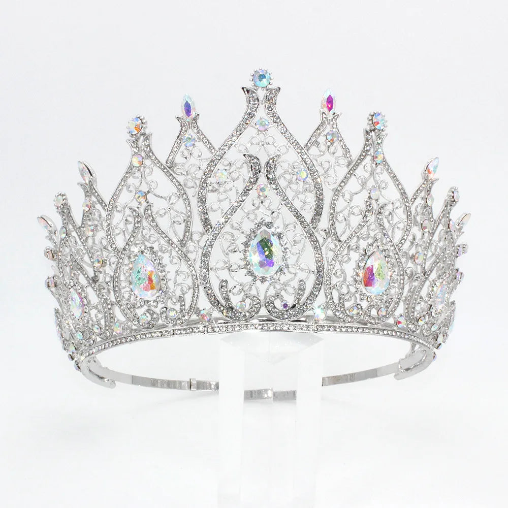 Wholesale Gold Plated Bride Crown for Wedding Prom Anniversary Pageant Queens Baroque