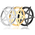 Evorte 10pcs Stainless Steel Fashion Star Ear Circle Hanger Weight Plugs Earring Heavy Ear Dangle Drop Gauges Wedding Gift