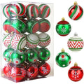 New Hand-Painted Electroplated Plastic Christmas Ball Set  Tree Hanging Ornaments for Window Wedding and Holiday Decoration