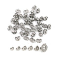 Jewelry Making Parts Diy Ear Nut Stainless Steel Round Earring Backs Metal Posts Screw Stopper Studs Jialin