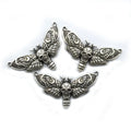 Animal Skull Head Moth Wing Charm Witchy Moon Pendant for Women Jewelry Accessories