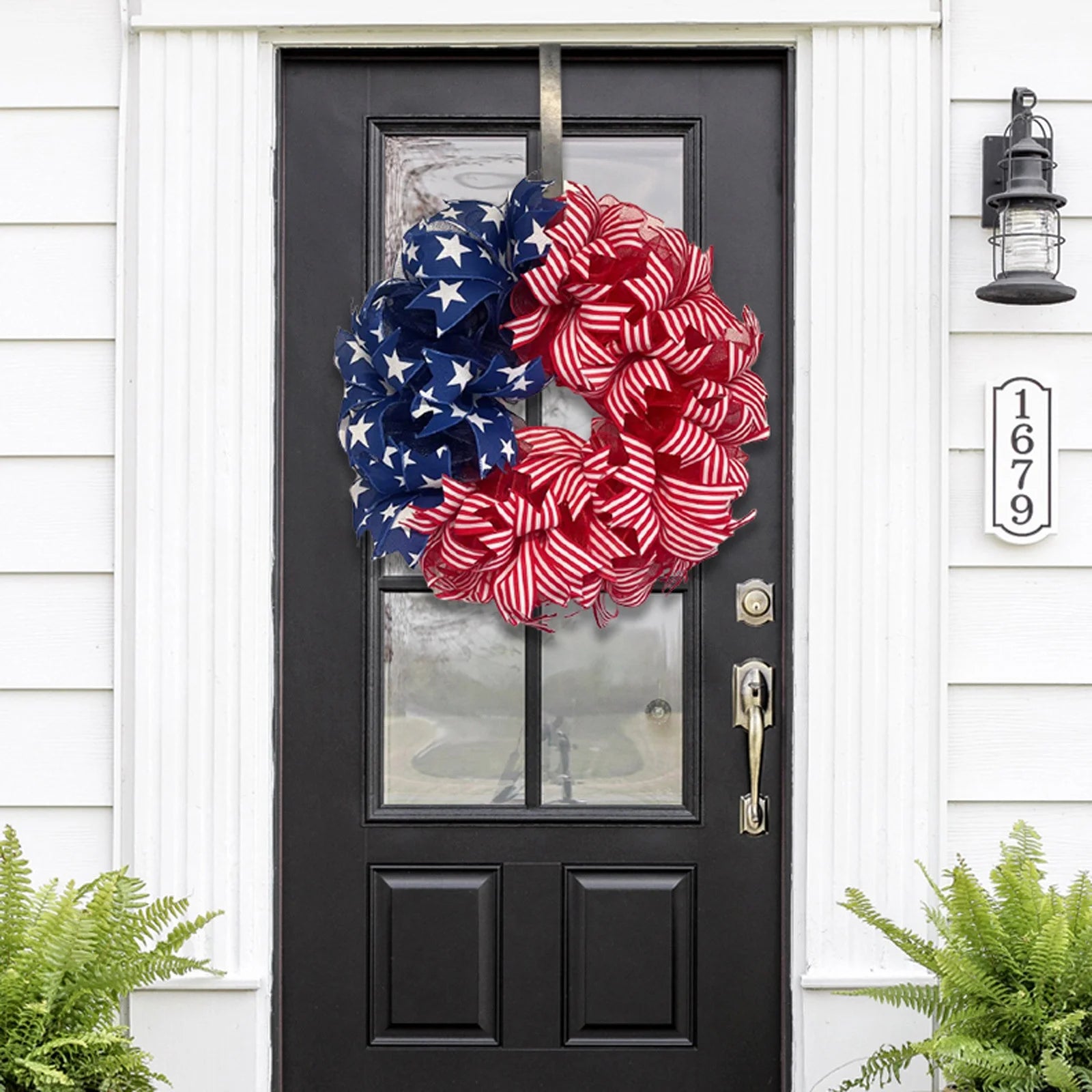 Hot Selling American National Day Door Hanging Fabric Wreath Home Ornaments Festival Window Props