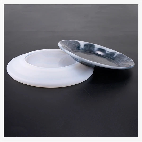 C-0111 Epoxy Resin Craft Plate Silicone Mold Dish Resin Mould