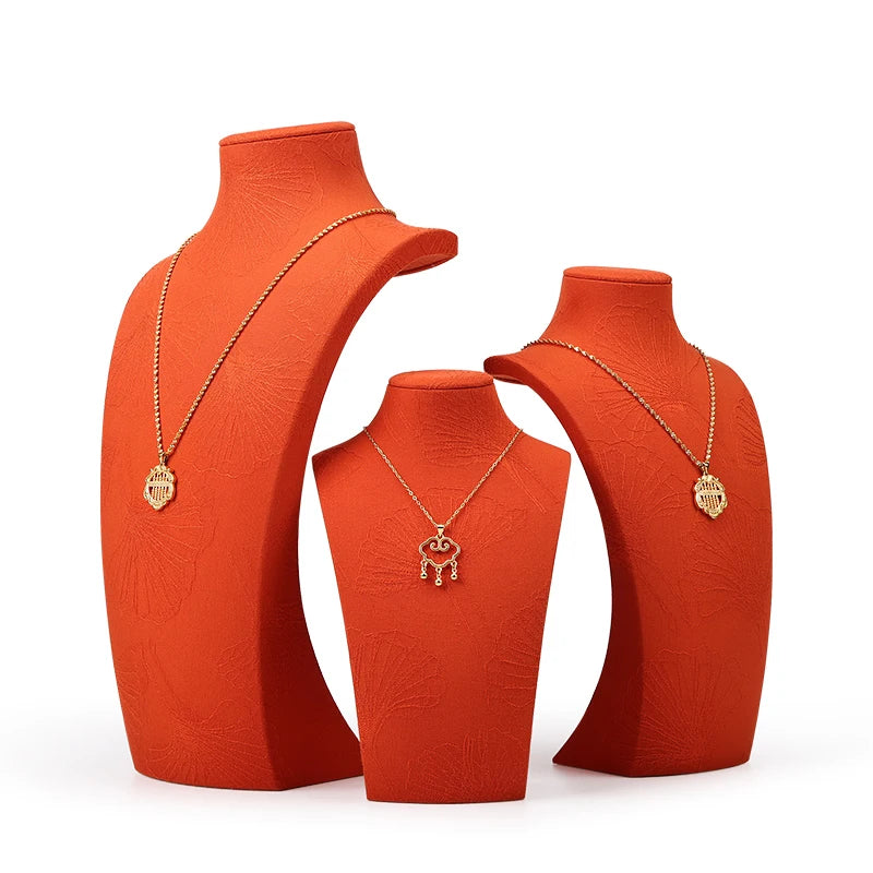 JInsky Three Sizes Necklace Stand Shop Jewelry Display Jewellery Exhibit Bust Custom 'jewelery' Necklace Display Bust