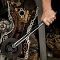 YUHANG 1/2-Inch Drive Carbon Steel Click Torque Wrench 10~150 Ft./lb. 13.6~203.5 N/m for DIY OEM Customizable