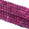 Wholesale Natural Ruby Round Faceted Stones Loose Natural 2mm 3mm 4mm Crystal Beads for Necklace Jewelry Making