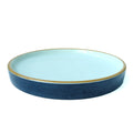 Business Restaurant Dinnerware Pasta Serving Two Tone Color Unbreakable 8 Inch Melamine Dinner Plate
