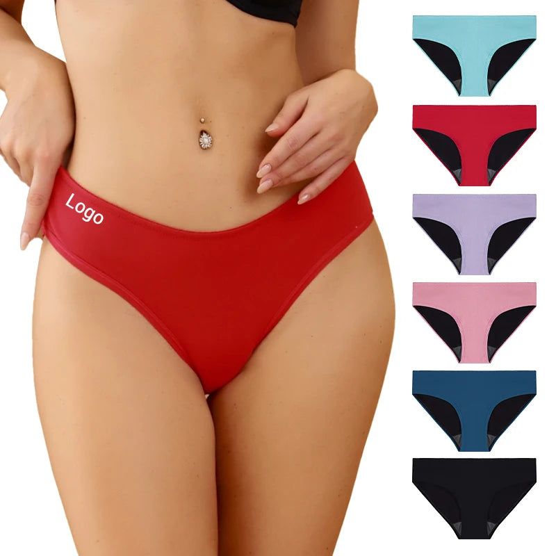 Evenyoung Custom logo Sales of 4layers of Cotton Leak-proof Menstrual Women's Underwear Comfortable Breathable Women's Underwear